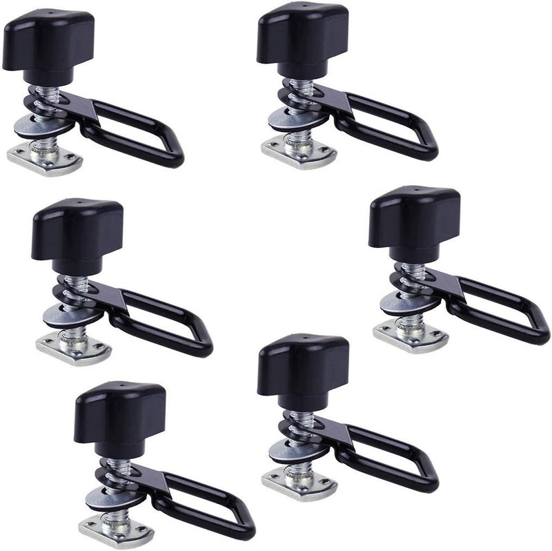 ELONN Quick-Release M8 Thumbscrews + Nut + Washer + Tie-Down D-Rings Kit for Truck/Hardtop/Cover Compatible with All Jeep Wrangler JL JK TJ LJ YJ Sport Sahara Rubicon - (6-Pack) - Image 3