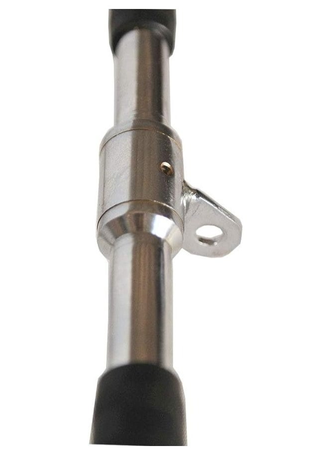 Generic LAT Pull Down Bar Press Down Bar Cable Machine Attachment Multi Gym Attachment Solid Steel Rubber Handgrips Tricep V-Bar Pulley System Machine  - Image 3