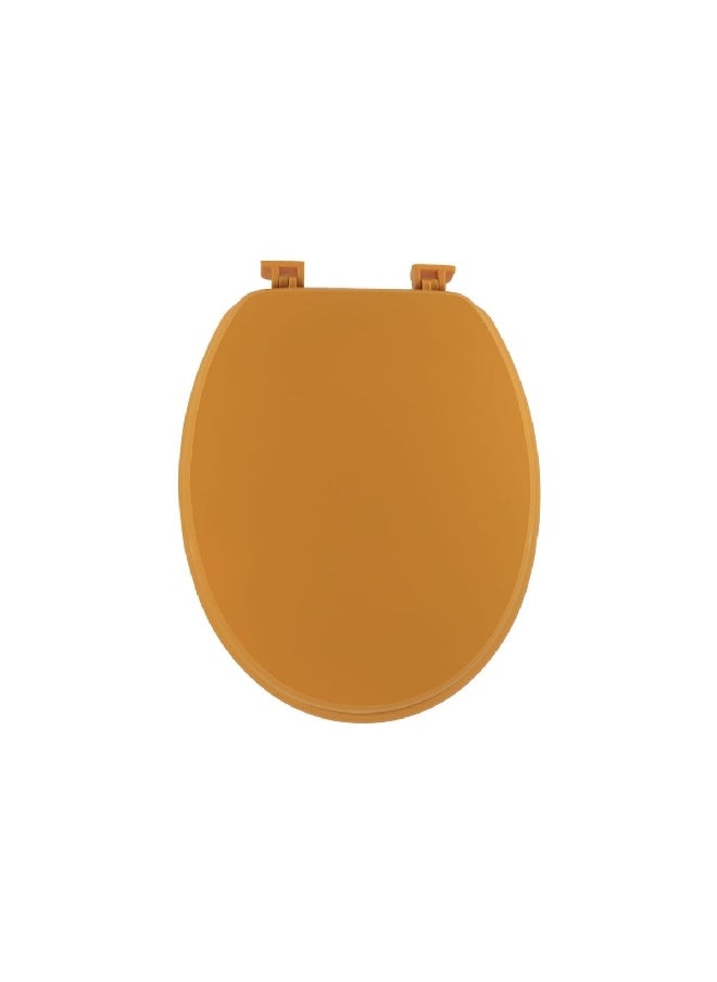 Tendance MDF Wood Toilet Seat with Fixing Kit Mustard 18 Inch 4101199 