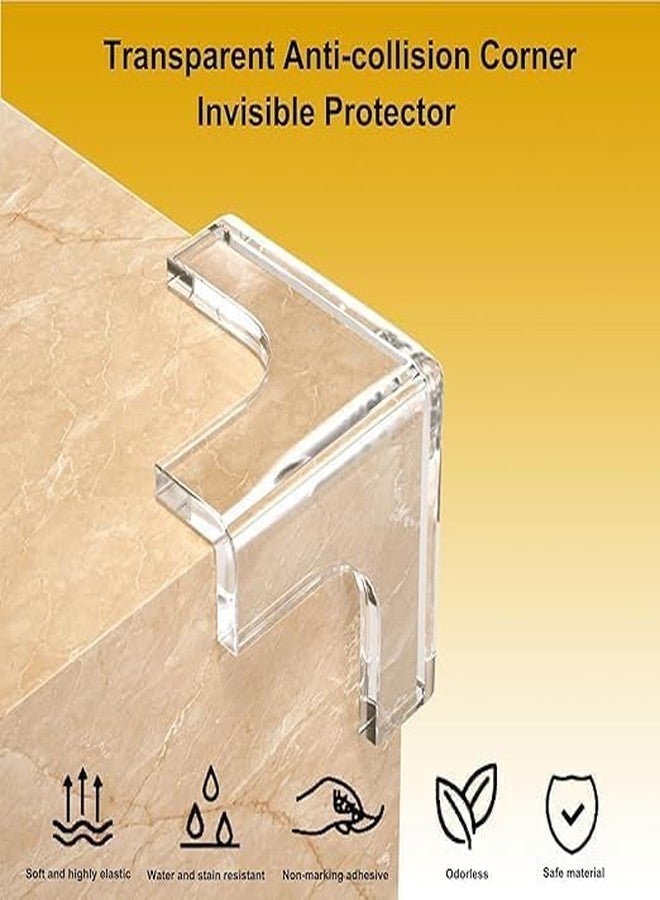 HITWA™ 8 pic Silicon Corner Protector for Sharp Edges, Table Corners Edge Protector for Kids Corner Protectors Transparent Corner Protectors for Covering Sharp Furniture and Table - Image 4