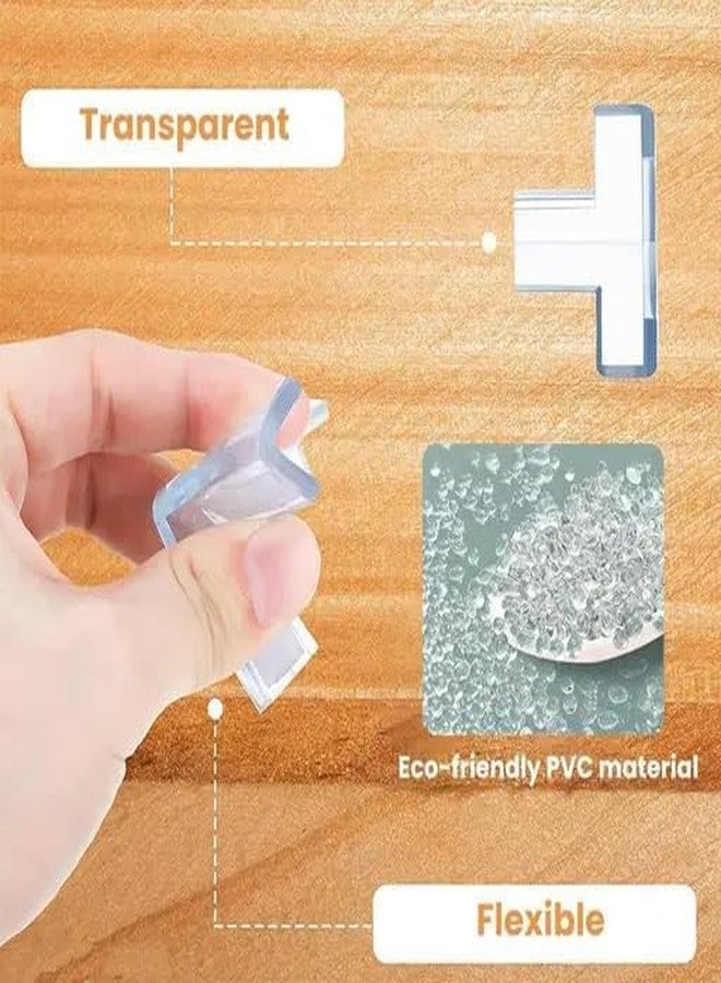 HITWA™ 8 pic Silicon Corner Protector for Sharp Edges, Table Corners Edge Protector for Kids Corner Protectors Transparent Corner Protectors for Covering Sharp Furniture and Table - Image 5