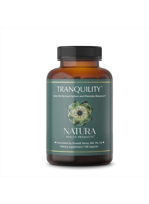 Tranquility GABA Calm Mind Nervous System and Relaxation Supplement - Science Formulated Classic Tonic and Relaxant Herbal Nervines - 90 Capsules