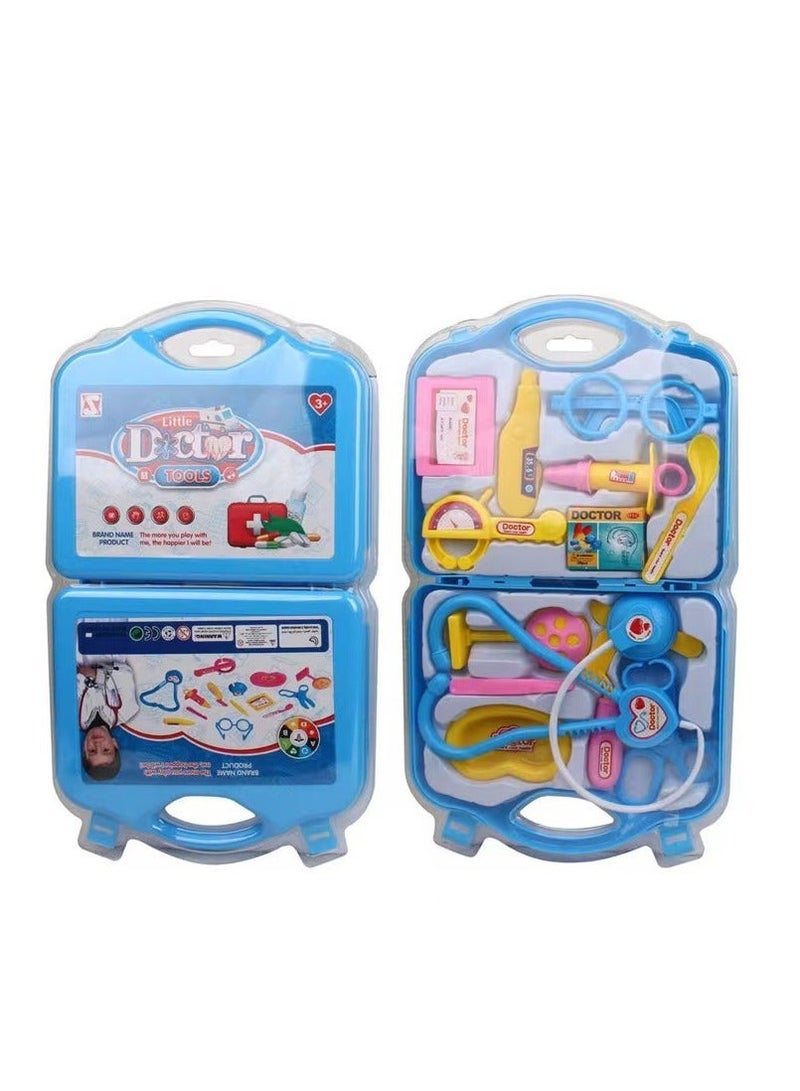 32 PCS KITCHEN PERTEND PLAY TOY SET(BLUE) & 15 PCS DOCTOR PRETED PLAY TOY SET(BLUE)Bundle - Image 3
