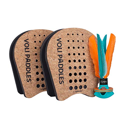 Waboba VOLI Paddle Game - Rethink Your Outdoor Game – Backyard Set Includes: 2 Wearable Paddles and 1 Oversized Shuttlecock - Image 1
