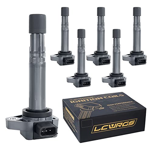 LCWRGS Set of 6 Ignition Coil Pack for 3.5 3.7 V6 Acura MDX Honda Ridgeline Pilot Saturn vue 2001 2002 2003 2004 2005 2006 2007 2008 2009 Coils Replaces# UF400 UF512 C1460 - Image 1