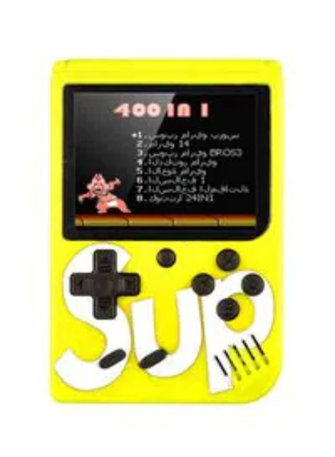 SUP 400 In 1 Game Box Console Classic Games Hand Held Gamepad Color Screen Mario Super Mario DR Mario Contra Games - YELLOW - Image 1