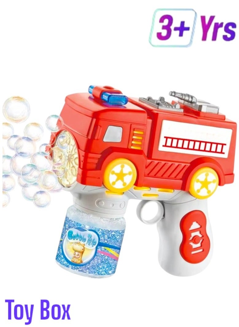 Toy Box Fire Fighting Police Car Bubble Machine for Kids  - Image 2