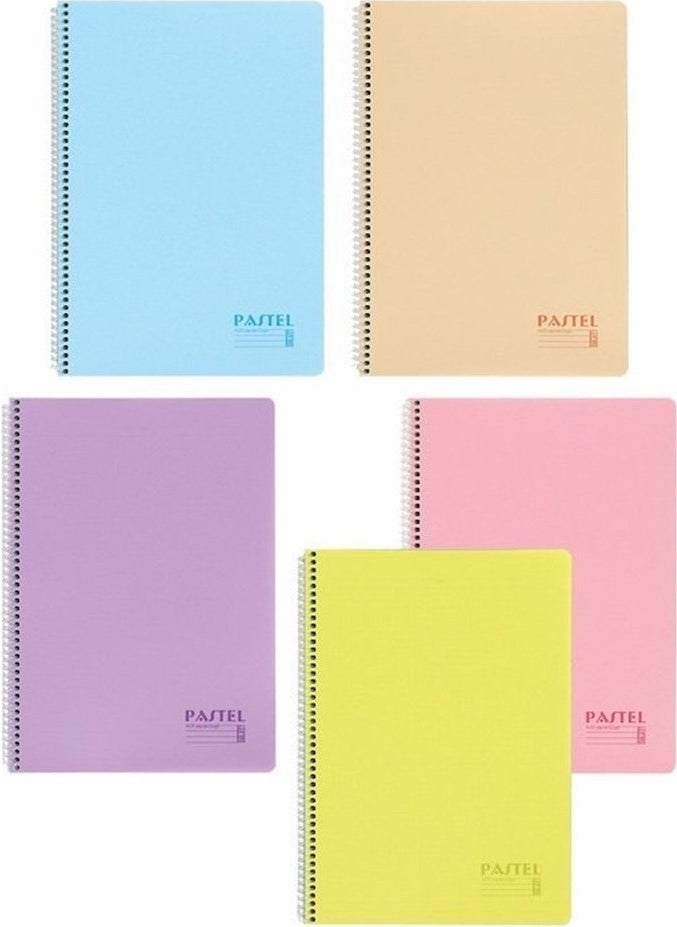 Pastel A4 120 Sheets Spiral Pp Cover Checkered Notebook Set of 5 - pzsku/Z3576139B497CC5E0224AZ/45/_/1725721938/1a837b80-60e3-451c-b8fb-9d7be63a2212