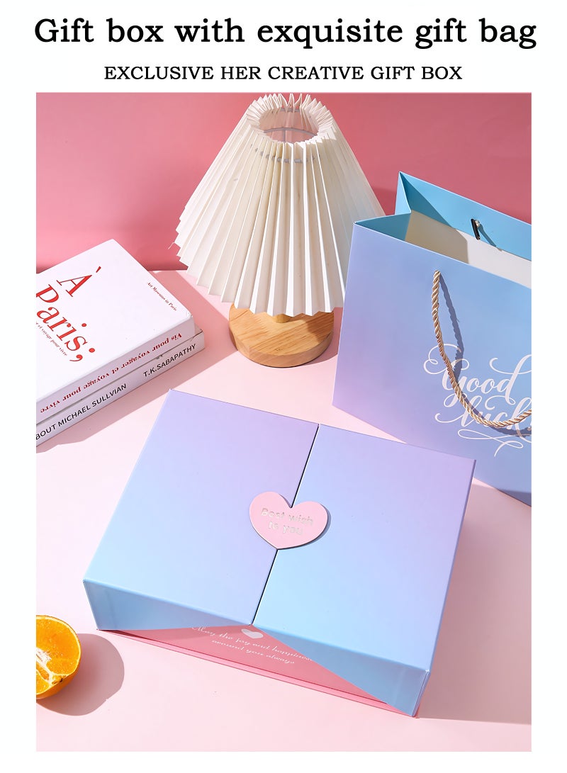 Luxury Magnetic Gift Box, Reusable Gift Box with Gift Bags for Gift Wrapping, Folding Gift Boxes With Lid for Presents, Festival, Birthday, Anniversary, Holidays and Weddings - Image 5