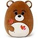 OurHonor Valentines Day Plush 16 Soft Bear Stuffed Animals with Red Heart and Rose Cute Stuffy Doll Pillow Toys Bear Valentines Gifts for Her Girlfriend Lover Mom Kids - Image 2