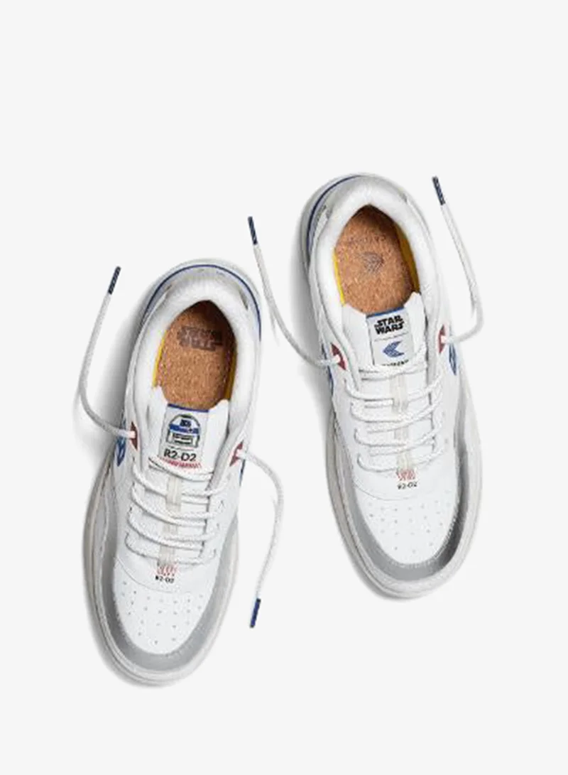 Cariuma  STAR WARS UBA White Leather R2-D2 Blue Logo Sneaker  | Best Price UAE