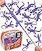 UpBrands 24 Pack PURPLE Super Stretchy Lizard Toys Versatile Birthday Party Favors Rubber Lizards for Kids Reptile Newt Toy StressRelief for Purple Celebrations - Image 2