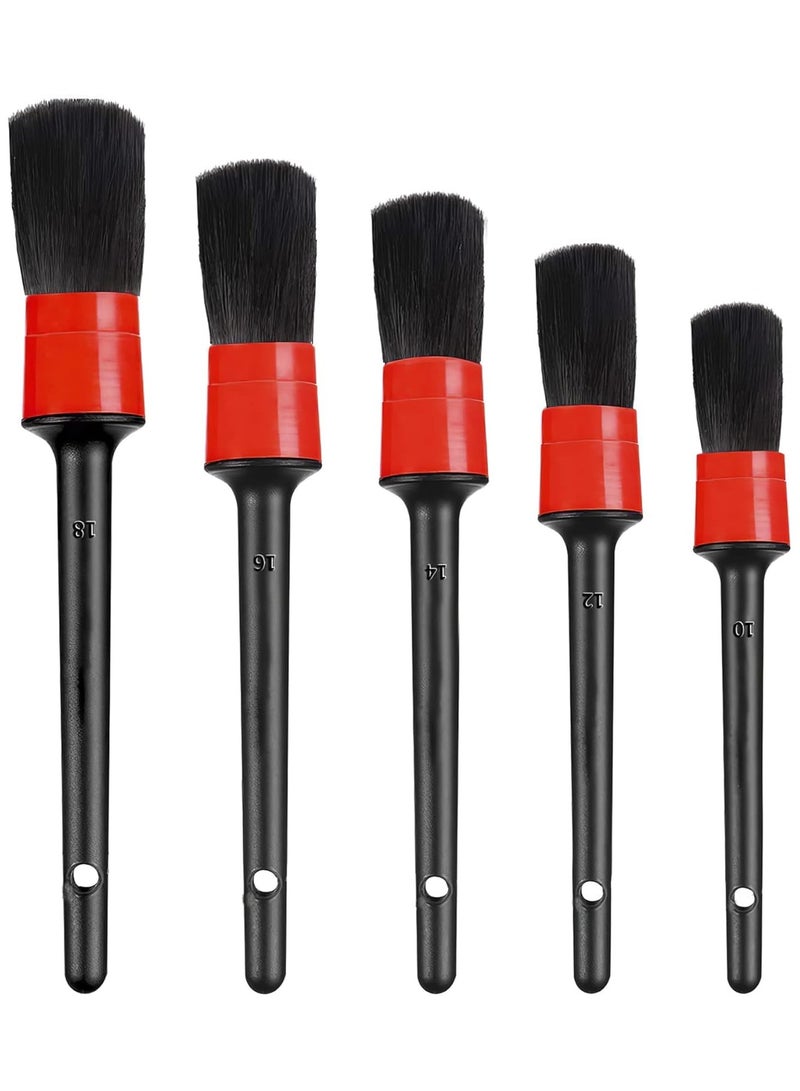 Generic 5-Piece Detail Brush Car Cleaning Tool Set  - Image 1