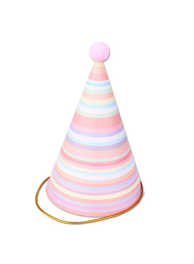 Vesil Pink Happy Birthday Party Hats For Girls Women Party Decorations, 6Ct - Image 1