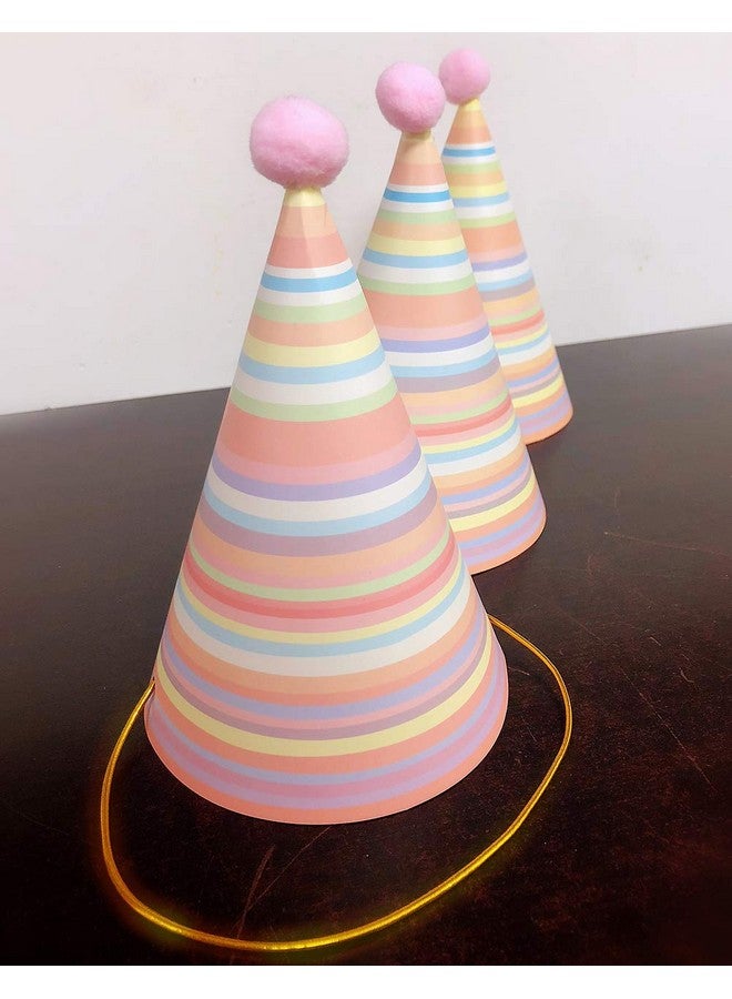 Vesil Pink Happy Birthday Party Hats For Girls Women Party Decorations, 6Ct - Image 5