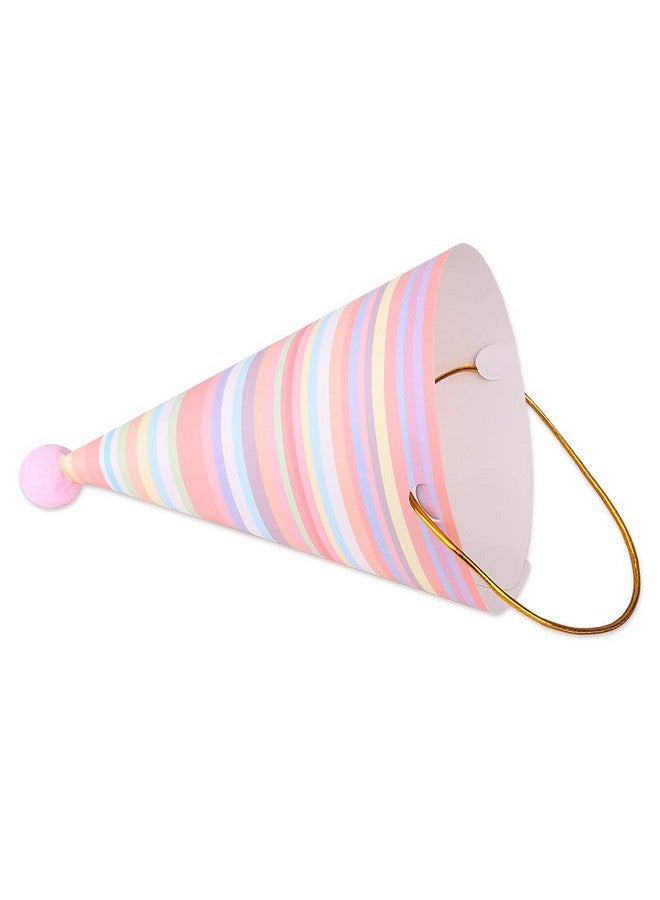Vesil Pink Happy Birthday Party Hats For Girls Women Party Decorations, 6Ct - Image 3