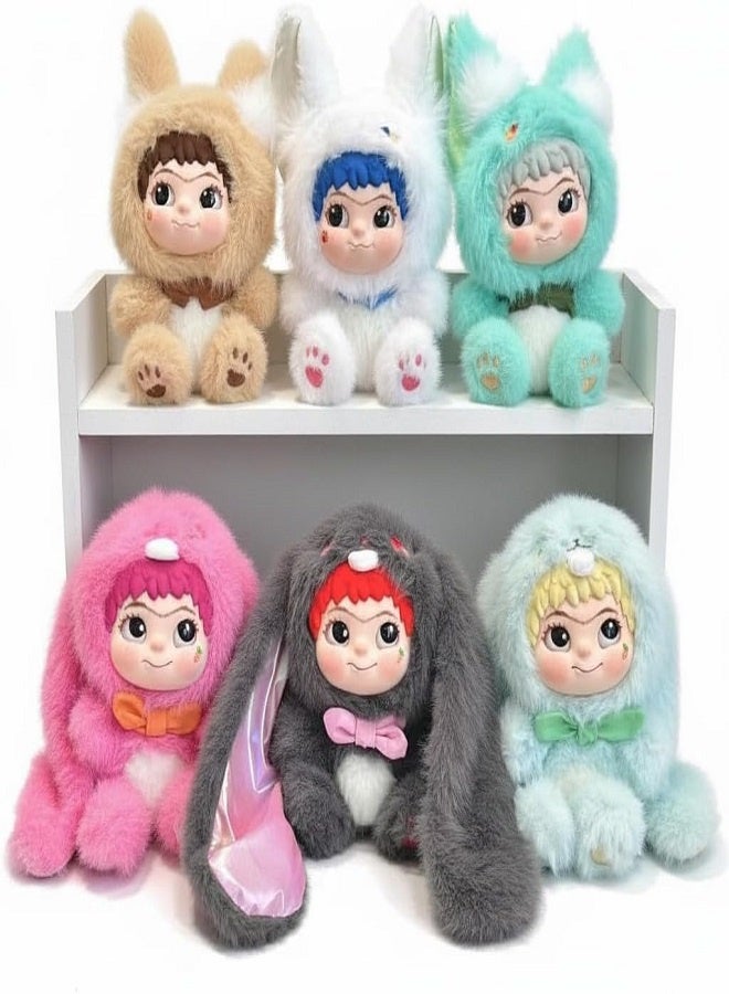 WAKUKU Plush Blind Box Fox&Rabbit Series Plush Doll Mystery Toys, Kawaii Stuffed Soft Anime Plushies Christmas Birthday for Girls - Image 2