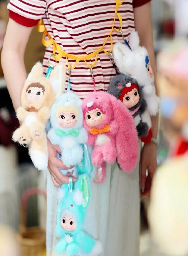 WAKUKU Plush Blind Box Fox&Rabbit Series Plush Doll Mystery Toys, Kawaii Stuffed Soft Anime Plushies Christmas Birthday for Girls - Image 3