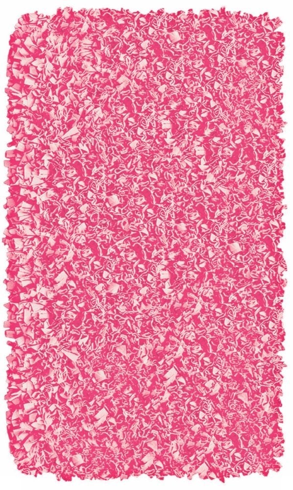 The Rug Market Shaggy Raggy Bubble Gum Area Rug Size 2.8'x4.8' - Image 1