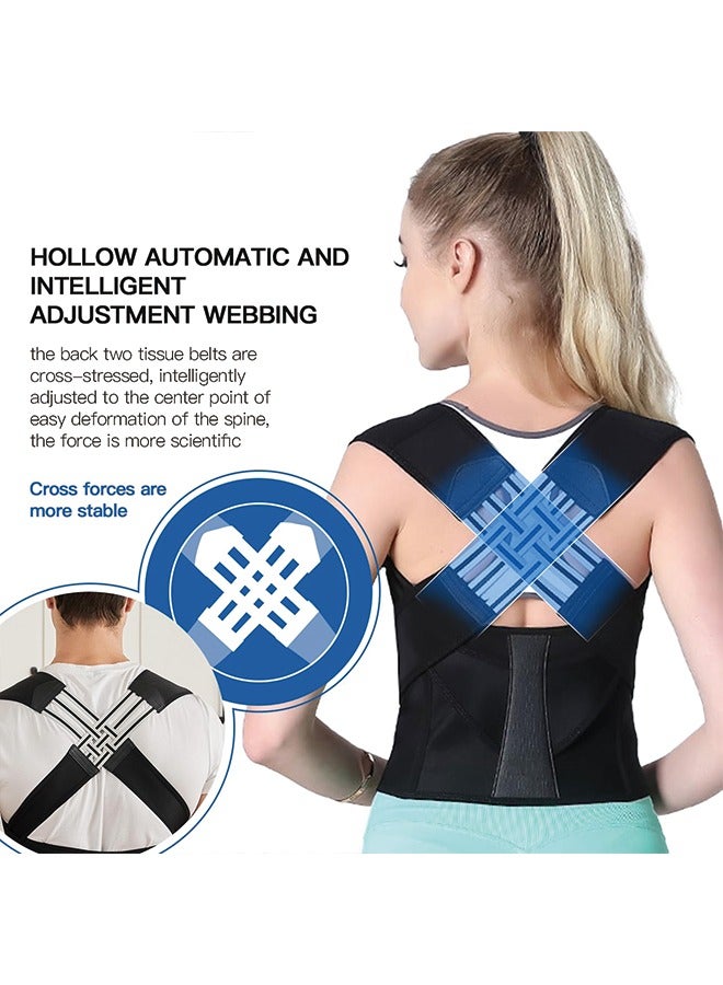 Generic Back Straightener Belt, Back Posture Belt, Adjustable Back Straightener Straps, Back Straightener Posture Corrector, Back Posture Corrector for Neck, Shoulder Gym and Good Posture Support  - Image 3