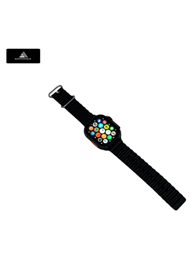 adhomax - T1000 Ultra smart watch Elegant Design 2.20-inch infinite display, new software new features Fitness Tracker, compatible with IOS, android for men, women - Image 1