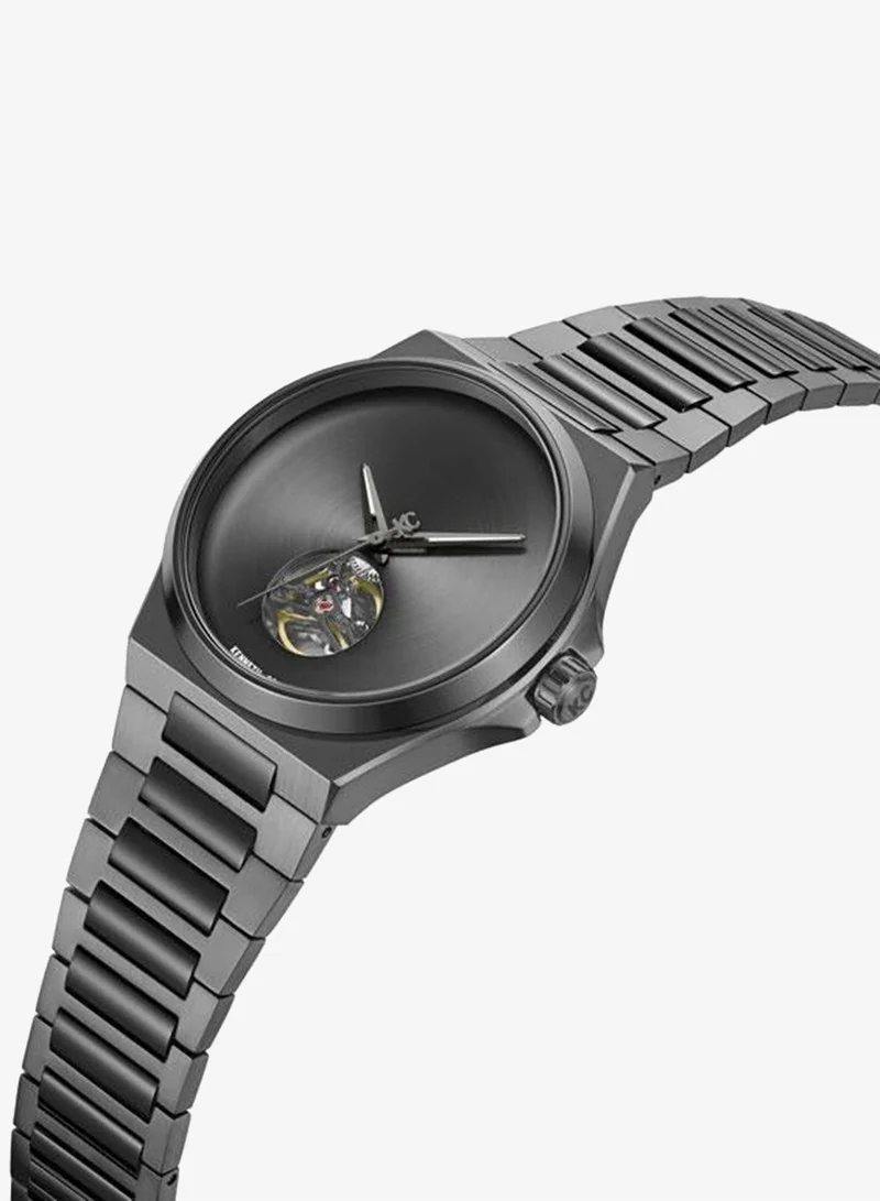 Kenneth Cole New York Verrazzano Men's 43.5mm Automatic Watch with Black Dial & Stainless Steel Bracelet