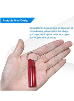 Waterproof Aluminum Metal Pill Box Case Organizer with Keychain - Outdoor Medicine  Bottle Key Ring Small First Aid Drug Holder Pill Container red price in  Saudi Arabia,  Saudi Arabia