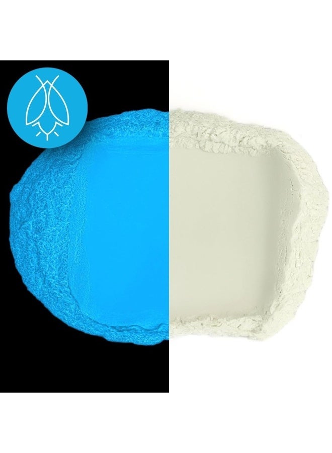 Art 'N Glow Sky Blue Glow In The Dark Powder 1 Ounce 30 Grams - 10 Colors Available - Image 2