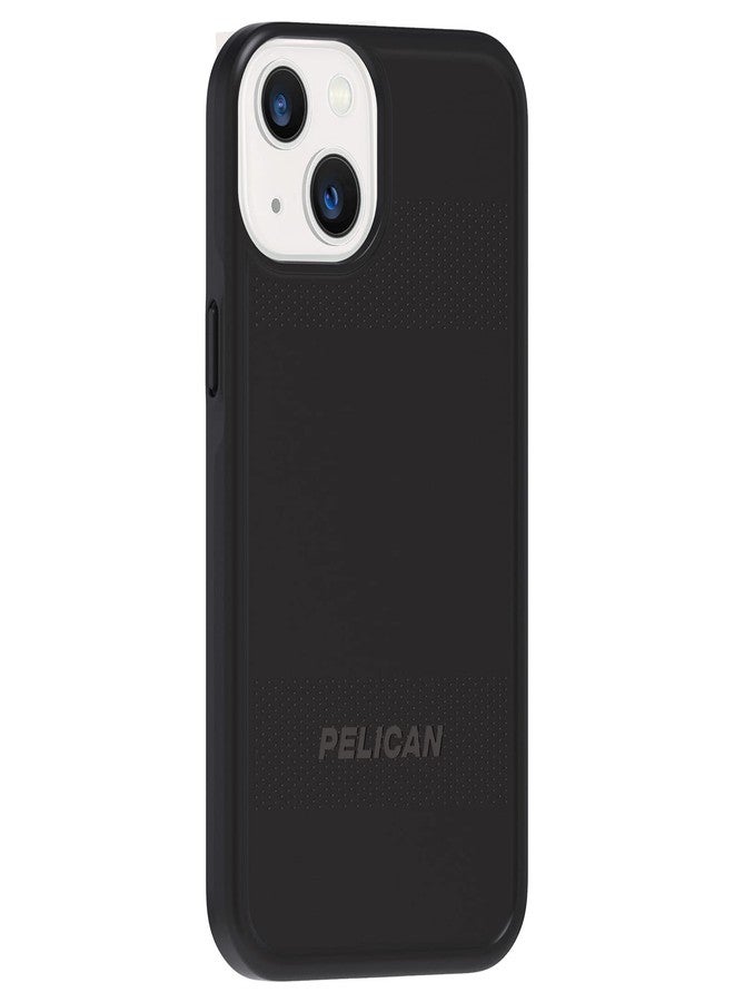 بيلكان سلسلة Pelican Protector - غطاء حماية لهاتف iPhone 13 [حماية من السقوط من ارتفاع 15 قدمًا وفقًا للمعايير العسكرية] [متوافق مع الشحن اللاسلكي] غطاء حماية للهاتف مقاوم للخدش - غطاء متين لهاتف iPhone 13 - أسود - Image 4