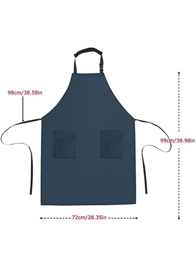 Generic - Waterproof Rubber Vinyl Apron for Unisex Adult with Pockets, Heavy Duty Vinyl Apron - Image 1
