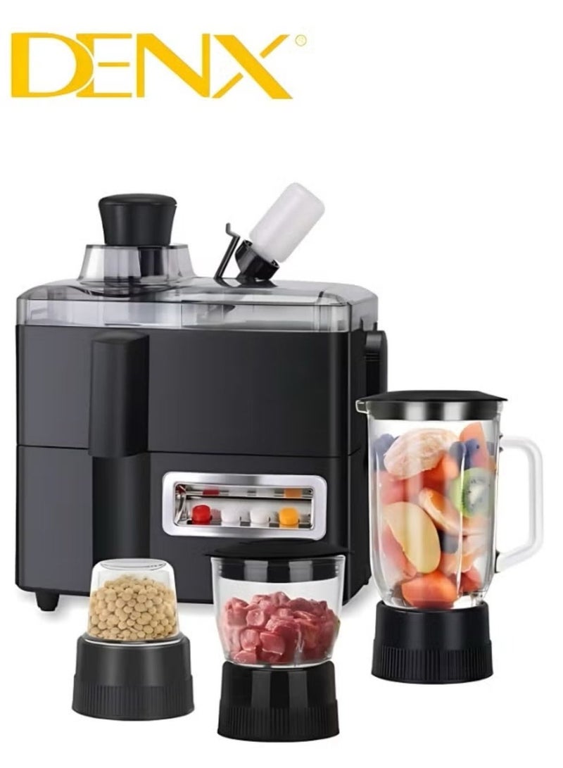 Denx 4-in-1 Food Processor with 29 Functions (Blender, Grinder, Food Processor, Chopper) | 1 Liter | 800 Watts | DX2500 - Image 2