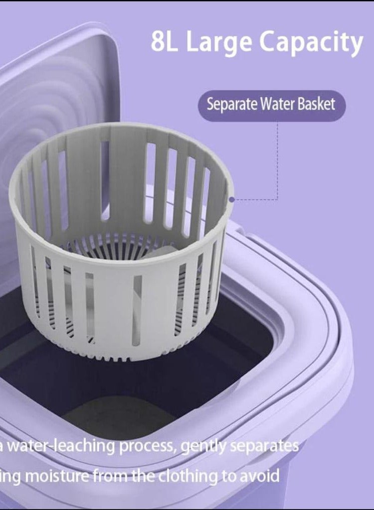 Small portable clothes washer and dryer  capacity 8.5 liters  220 volts - Image 4