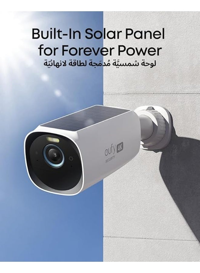 eufy Security eufyCam 3 2-Cam Kit, Security Camera Outdoor Wireless, 4K Camera with Integrated Solar Panel, Forever Power, Face Recognition AI, Expandable Local Storage up to 16TB, No Monthly Fee - Image 2