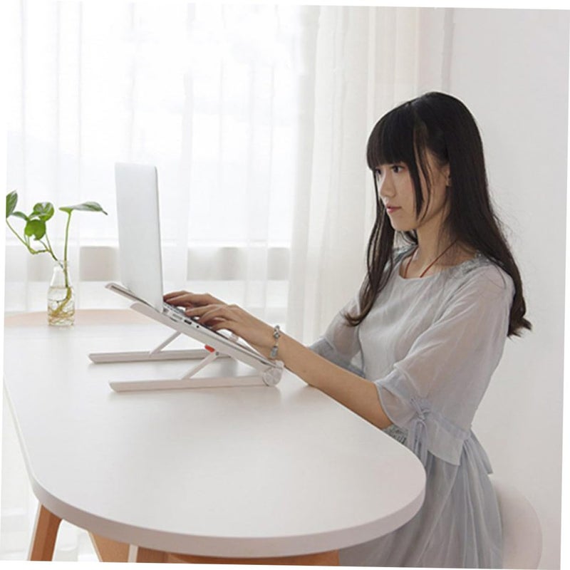 Portable Foldable Laptop Stand with Cooling Rack Lightweight Stable Holder for Office Home Travel - Image 4