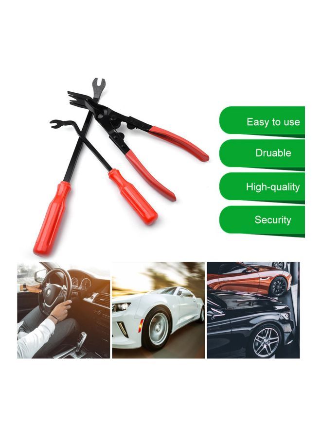 نيبمينينت طقم زراديات بإضاءة مفتوحة مكون من 3 قطع أحمر وأسود Light Pliers - 23.5x3.2, 6-Inch Glue Button Driver 22.5, 8-Inch 30  - Image 2