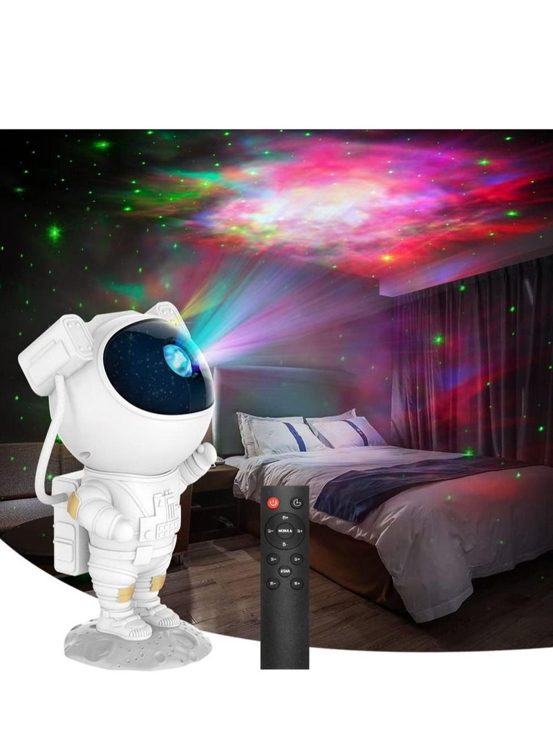 Kids Star Projector Night Light Ksera Astronaut LED Projection Lamp for Bedroom, Starry Night Light Projector with Timer, Remote Control and 360°Adjustable Head Angle,Right Galaxy Projector - Image 1