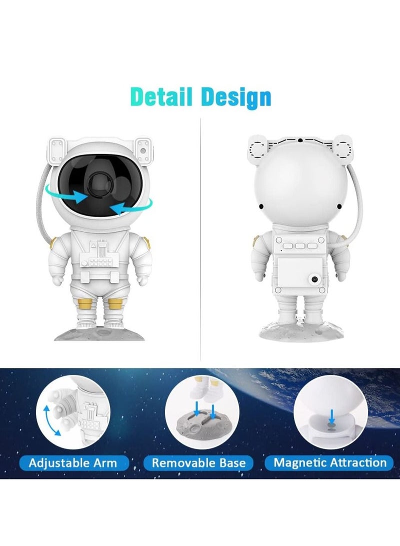 Kids Star Projector Night Light Ksera Astronaut LED Projection Lamp for Bedroom, Starry Night Light Projector with Timer, Remote Control and 360°Adjustable Head Angle,Right Galaxy Projector - Image 4