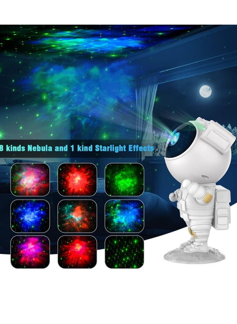 Kids Star Projector Night Light Ksera Astronaut LED Projection Lamp for Bedroom, Starry Night Light Projector with Timer, Remote Control and 360°Adjustable Head Angle,Right Galaxy Projector - Image 2