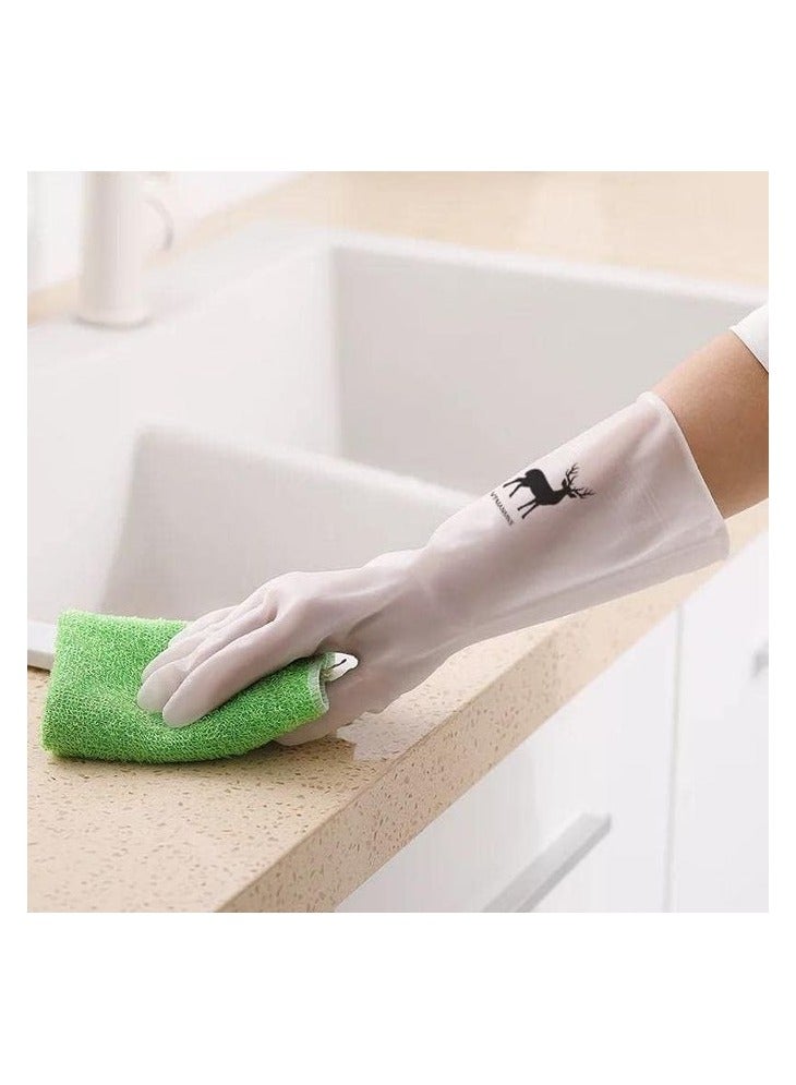 Long, non-slip, cut-resistant rubber multi-purpose glove - Image 4