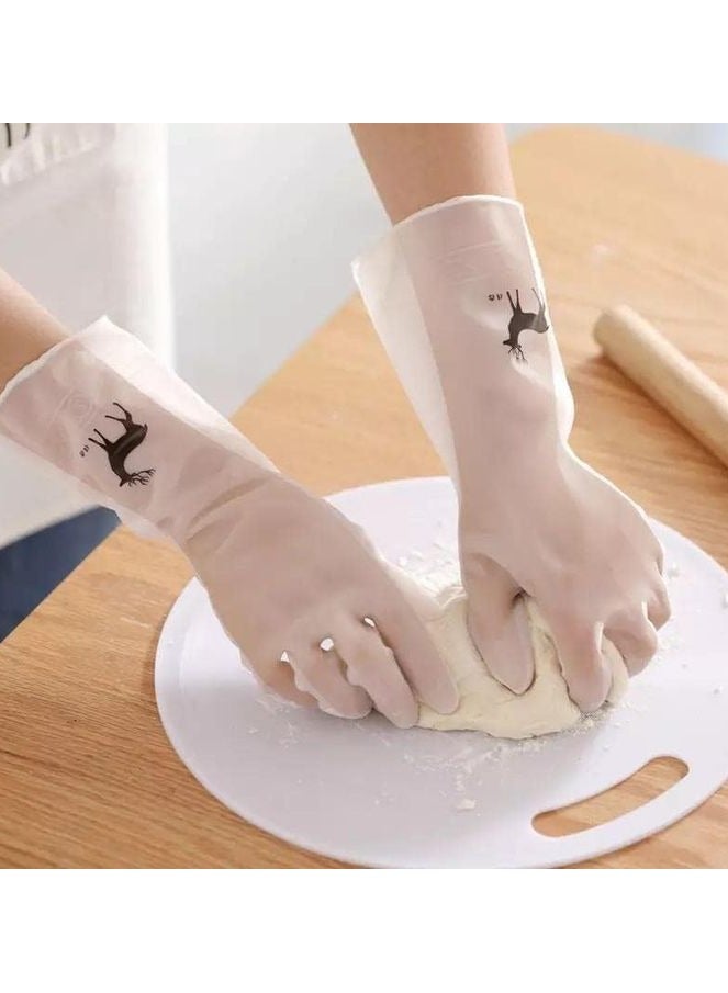 Long, non-slip, cut-resistant rubber multi-purpose glove - Image 5