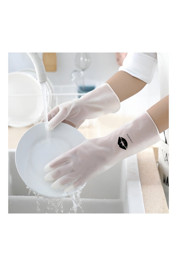 Long, non-slip, cut-resistant rubber multi-purpose glove - Image 3