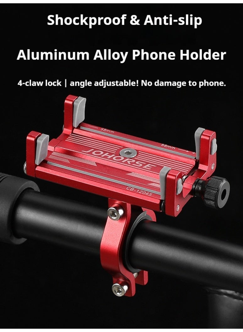 ويل آب حامل هاتف قابل للتعديل للدراجة الجبلية والدراجات النارية ومقود الدراجة النارية مقاس 3.5-6.2 بوصة - Image 2