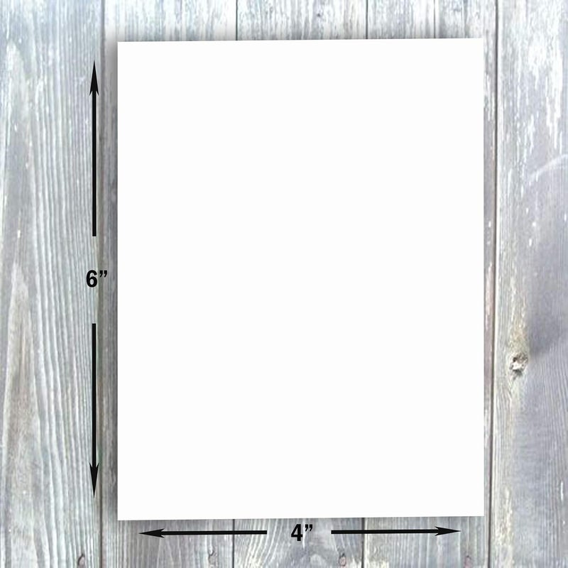Hamilco White Cardstock Thick Paper - Blank Index Flash Note & Post Cards - Greeting Invitations Stationary 4 X 6" Heavy Weight 80 lb Card Stock for Printer - 100 Pack - Image 2