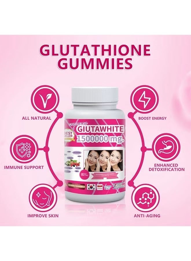 Ocean Supreme GlutaWhite Glutathione Skin Whitening Softgel Capsules, Fast Acting Whitening Skin Enhance Antioxidant, Remove Dark Spots & Acne Scars-Glutathione 1500000mg - 90 Capsules - Image 4