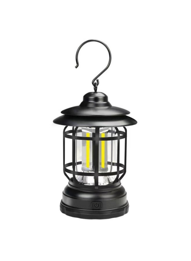 Retro Camping Lights Charging Lanterns Outdoor Camping Atmosphere Lighting Warm Light LED Long Endurance Tent Hanging Lights