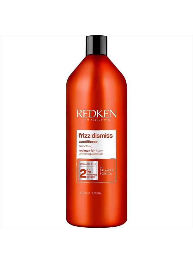 REDKEN بلسم ريدكن فريز ديسميس مضاد للتجاعيد خالي من الكبريتات للشعر، 33.8 أونصة سائلة | قد يختلف التعبئة - Image 1