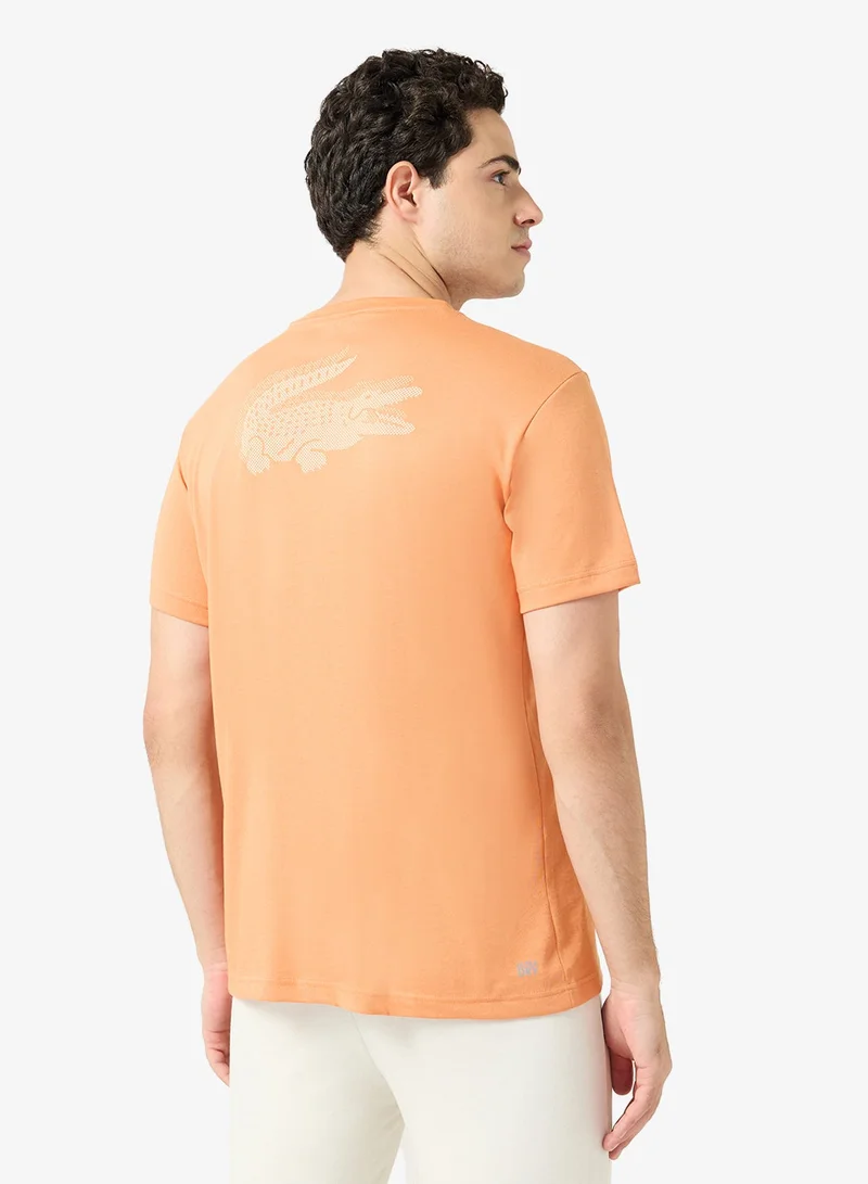 لاكوست تيشيرت برقبة عالية بقصة عادية