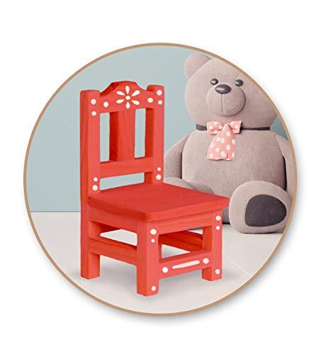 Multicraft Dining Chair Miniature Wood for Dollhouses, Displays, Crafting, DIY - 3.5 Inches Tall - Image 3