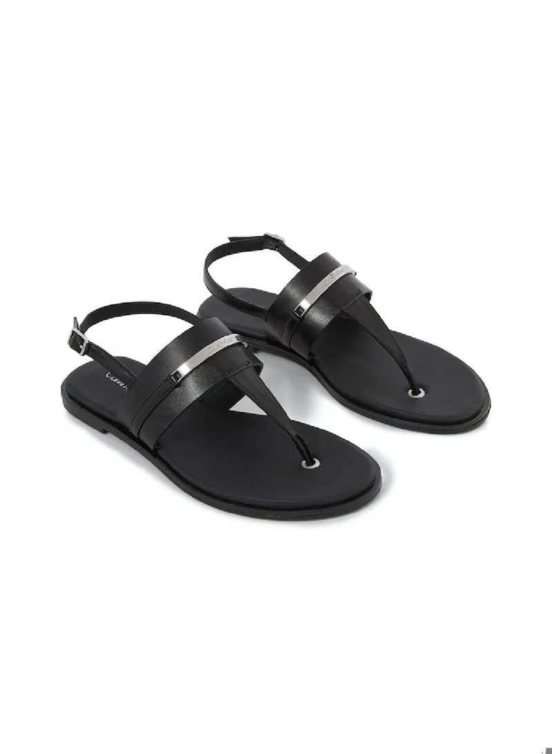 CALVIN KLEIN Flat Sandal with Metal Top