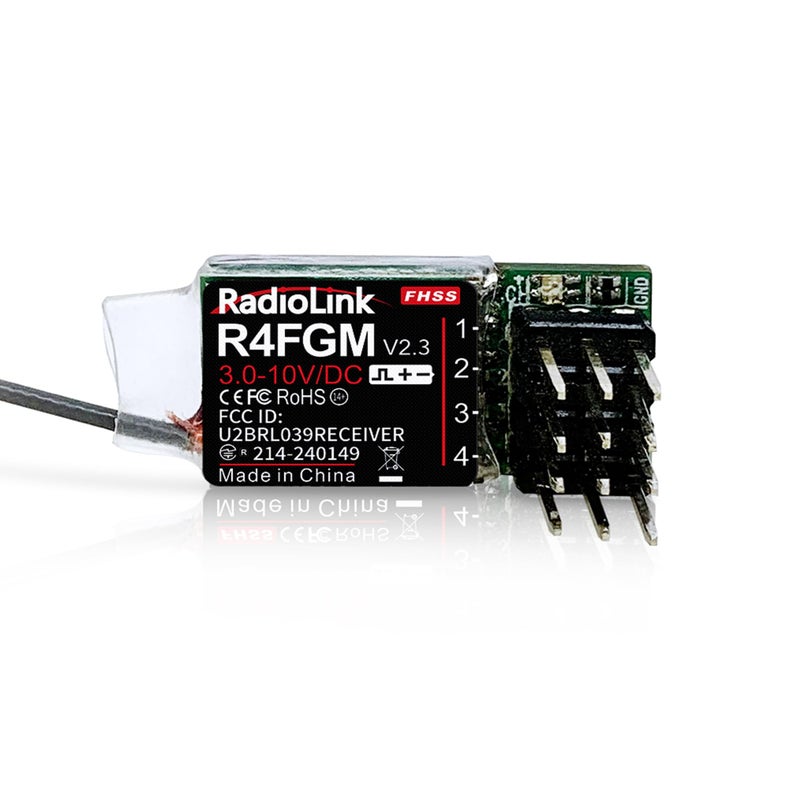 Radiolink R4FGM V23 4 Channels Tiny RC Gyro Receiver for Mini RC Cars 128 and Boats 310V High Voltage Servo Support Long Control Distance for Radio RC8XRC4GS V3RC6GS V3T8ST8FBT12DT16D - Image 2